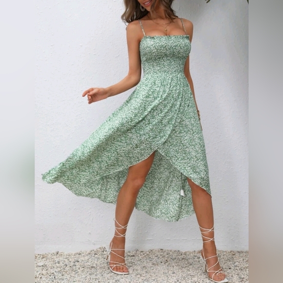 Floral Print High-Low Cami Dress main image 0